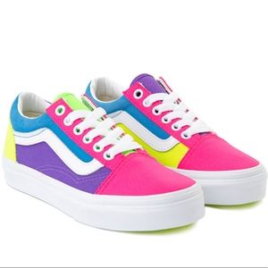 VANS color block sneakers